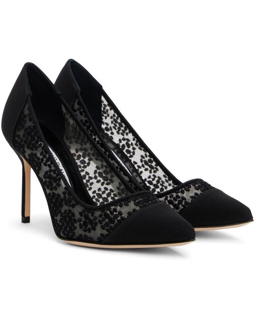 Manolo Blahnik Black Capcour Heels