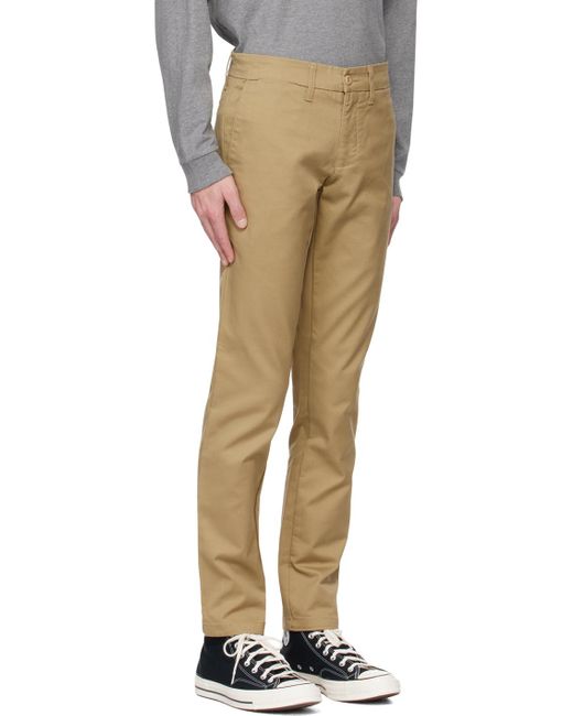 Carhartt Multicolor Tan Sid Trousers for men