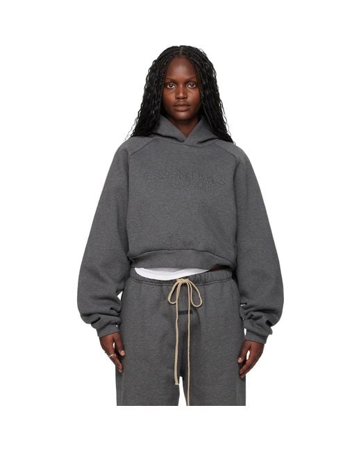 Fear Of God Black Holiday Embossed 90S Raglan Hoodie