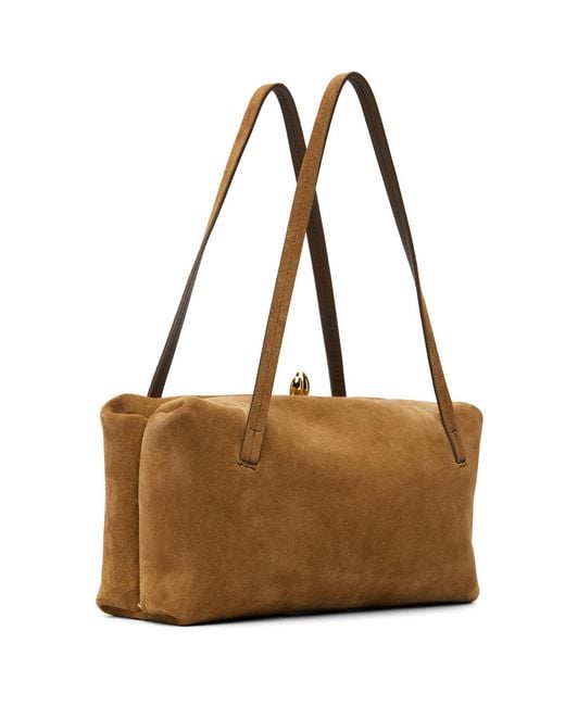 Jil Sander Brown Tan Goji Pillow Small Bag