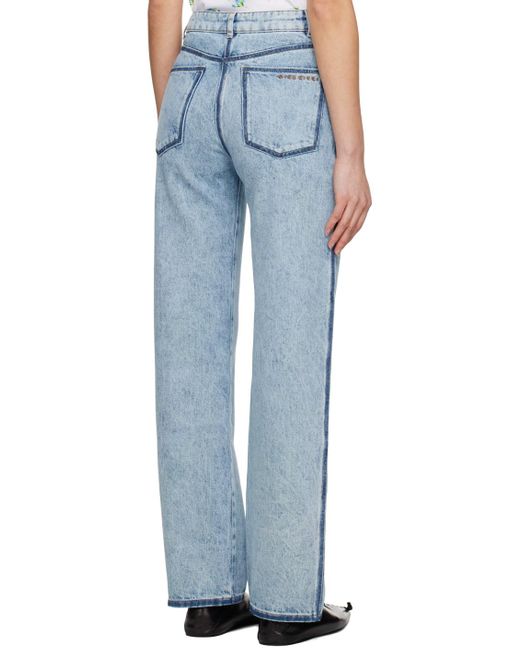 Nina Ricci Blue Washed-out Jeans