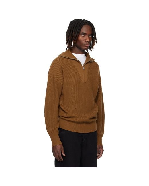 Isabel Marant Black Tan Benny Sweater for men