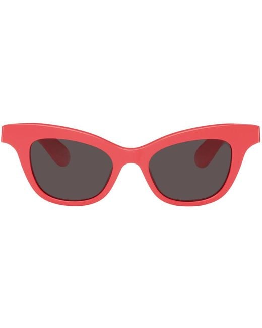 Alexander McQueen Black Mcqueen Angled Sunglasses for men