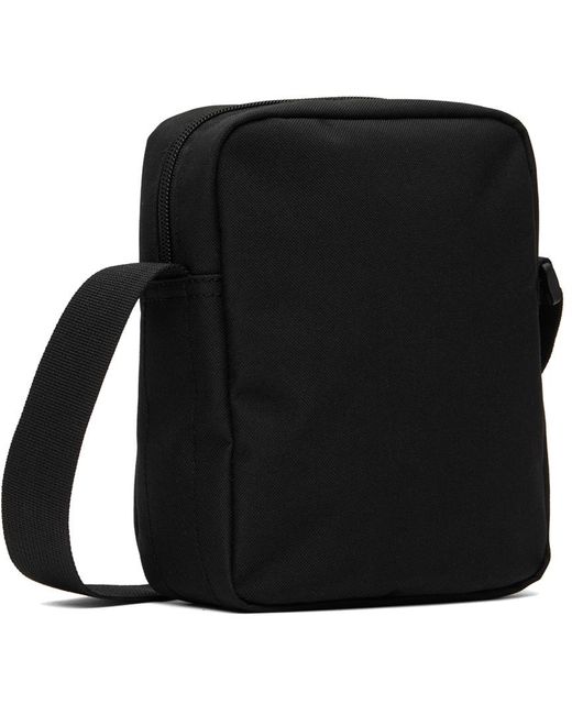 Lacoste Black Vertical Camera Bag for men