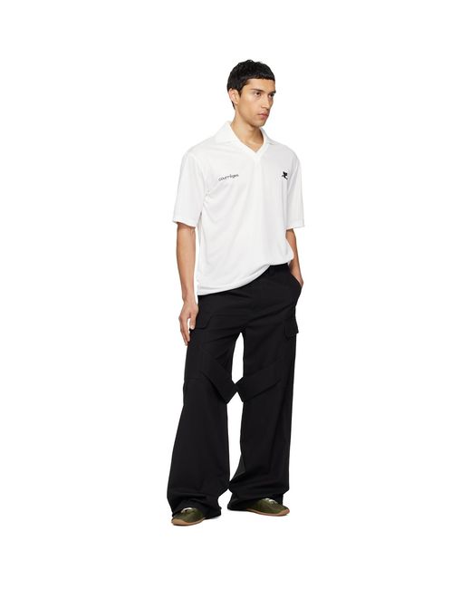 Courreges White Oversized Sports Polo for men