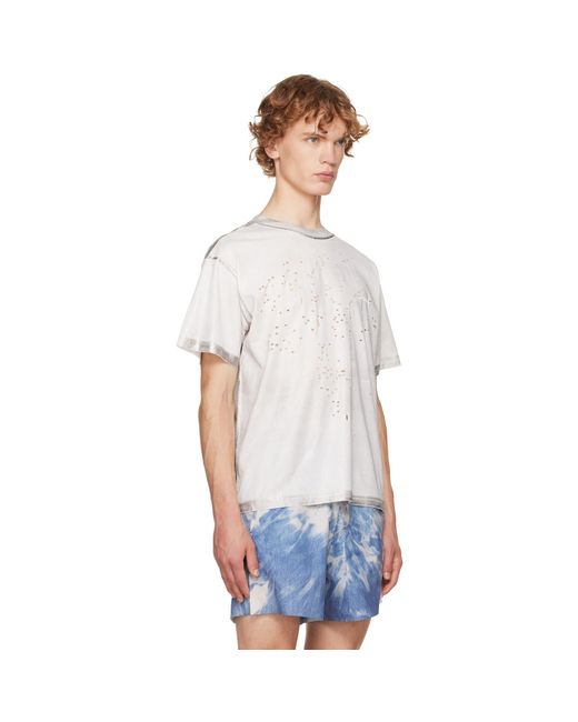 Satisfy White Mothtech Running T‑Shirt for men