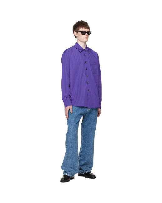 Our Legacy Purple Above Shirt for men