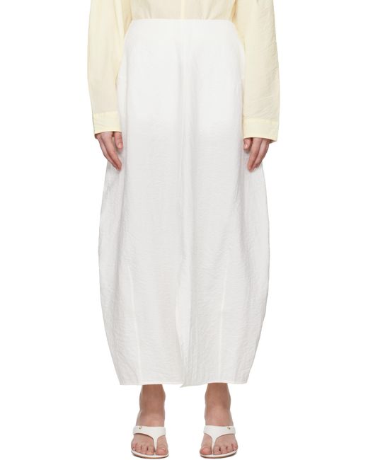 Totême  White Parachute Maxi Skirt