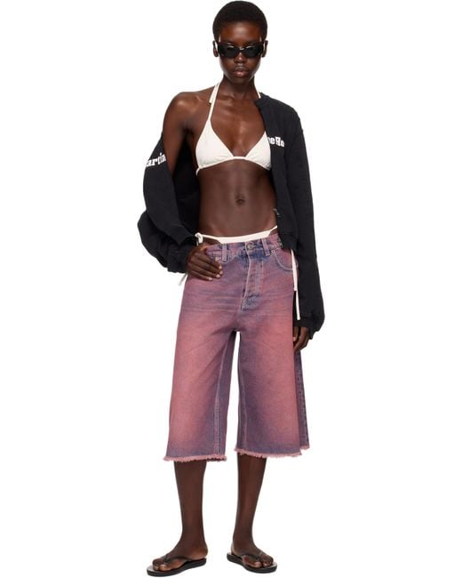 Martine Rose Black Ssense Exclusive Shrunken Zip Up Crew Jacket