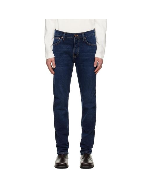 Nudie Jeans Blue Grim Tim Jeans for men