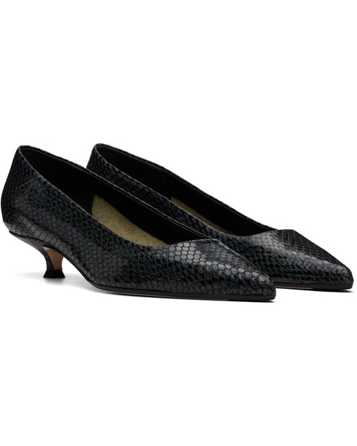 Aeyde Black Cari Pointed-Toe Heels