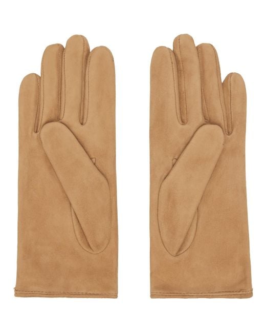 Handsome Stockholm Natural Essentials Suede Gloves