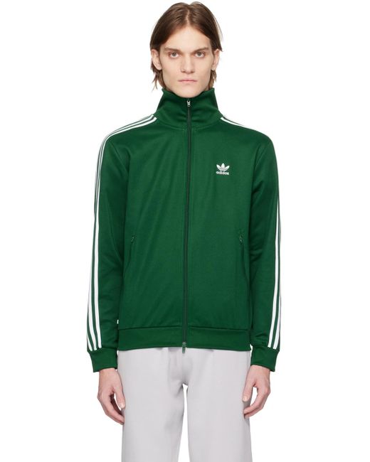 Adidas Originals Green Adicolor Classics Beckenbauer Track Jacket for men
