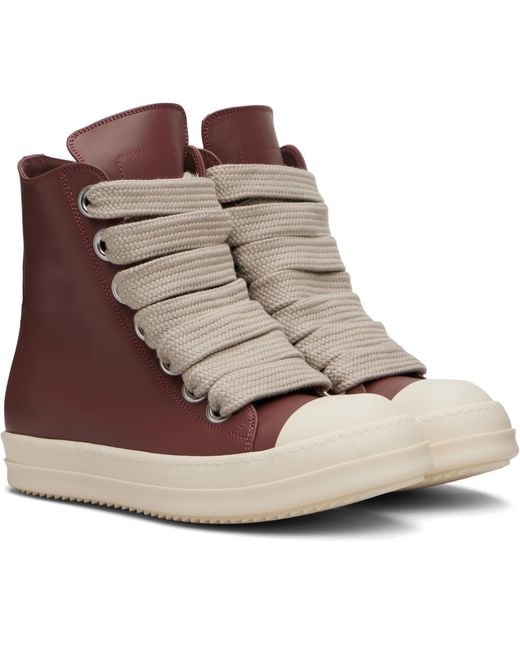 Rick Owens Brown Concordians Jumbolace Sneakers for men