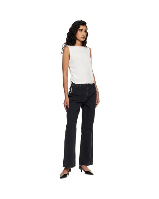DUNST Black Relaxed Flared Jeans