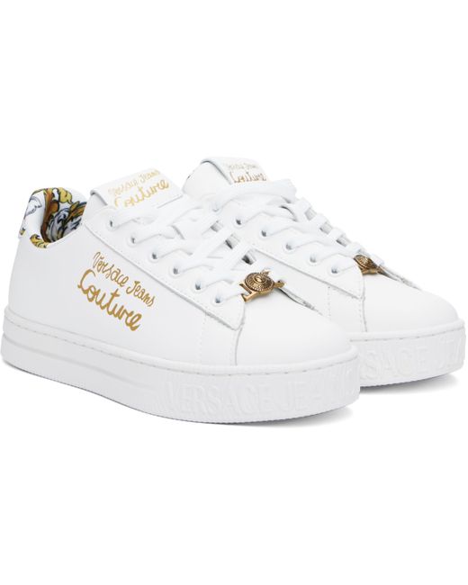 Versace Jeans Couture ホワイト Court 88 スニーカー Black