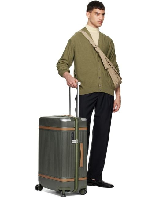 Paravel Gray Khaki Aviator Grand Suitcase for men
