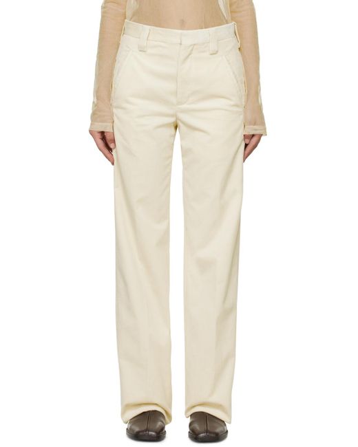 Rier Natural Off- Creased Trousers