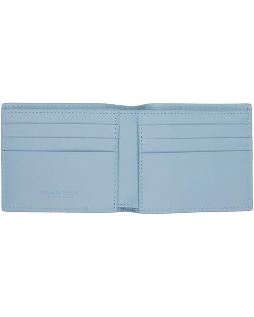 Bottega Veneta ブルー Cassette 二つ折り財布 Blue
