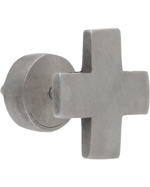 Parts Of 4 Gray Plus Earring for men