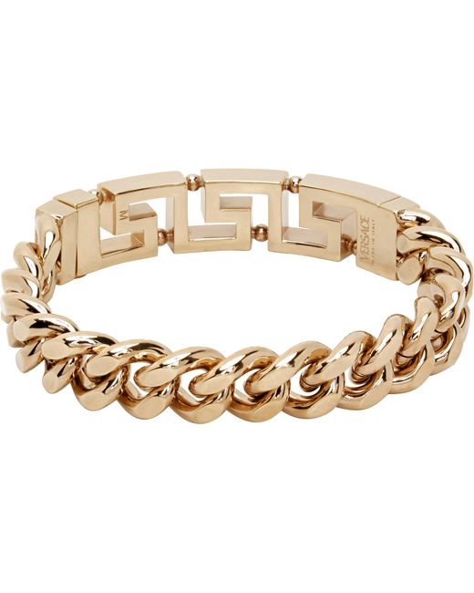 Versace Metallic Greca Bracelet for men