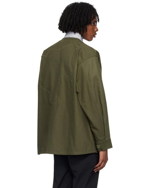 (w)taps Green Khaki Scout 01 Jacket for men