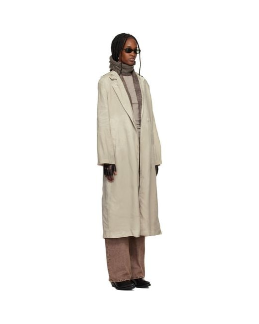 Our Legacy Black Capital Trench Coat