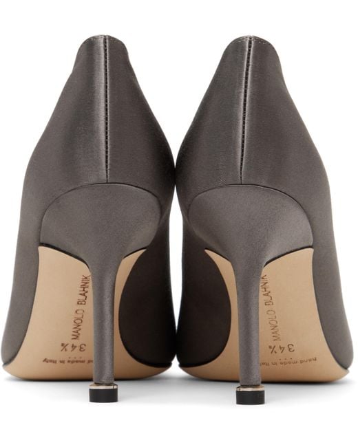Manolo Blahnik Black Hangisi 90 Heels