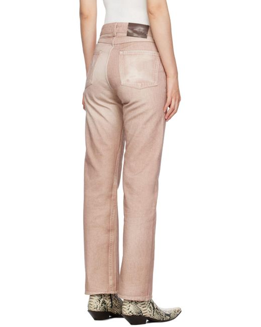 Our Legacy Multicolor Pink Linear Cut Jeans