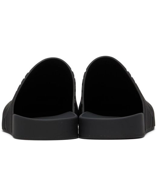 Bottega Veneta Black Slider Loafers for men