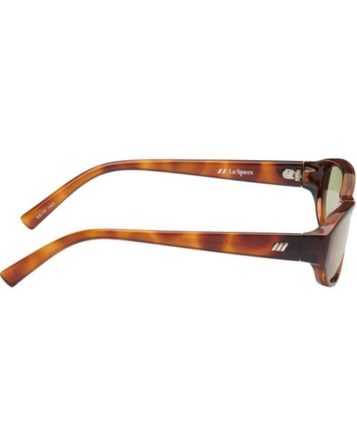 【関税込み】Le Specs ブラウン 'Don't Cha' サングラス Don't Cha Tort Uni-Sex Oval Sunglasses | Le Specs