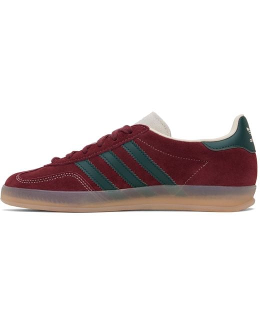 adidas gazelle silver green womens adidas Gazelle Indoor (Maroon/Flight White) 10.5 main image 1