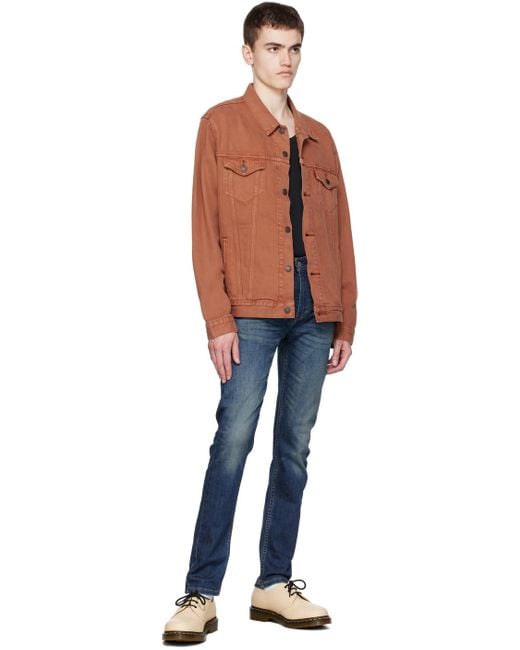 Levi s Red Button Denim Jacket in Blue for Men Lyst UK
