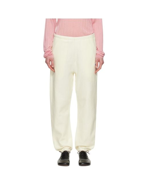Undercover White Off- Champion Edition Uc1E4511 Sweatpants
