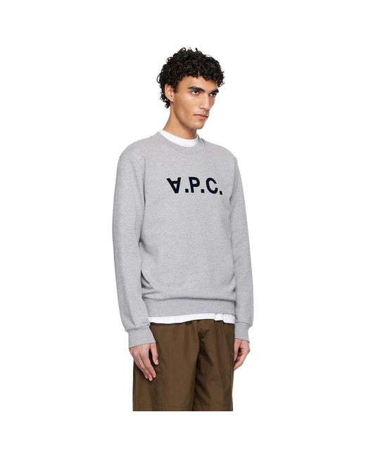 A.P.C. Gray Standard Grand 'Vpc' Sweatshirt for men