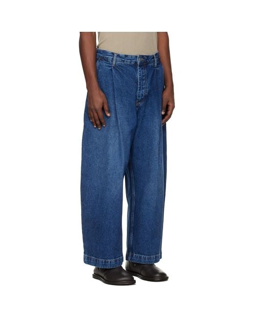 Studio Nicholson Blue Puch Italian Denim Jeans for men