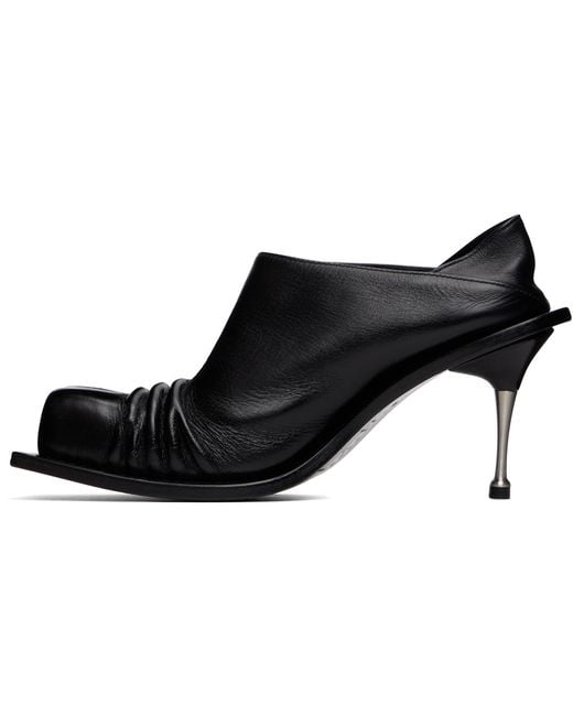 FIDAN NOVRUZOVA Black Convertible Mule Heels