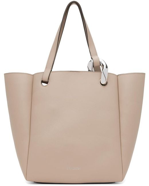 J.W. Anderson Natural Taupe Jwa Corner Leather Tote for men