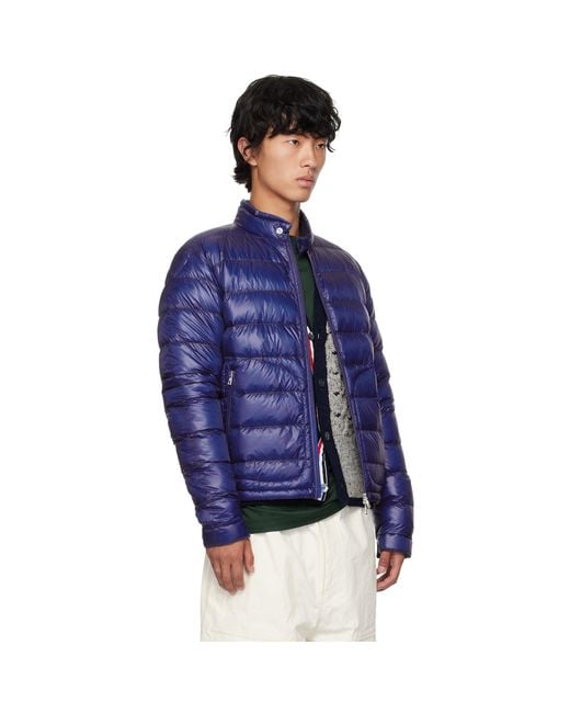 Moncler Blue Acorus Down Jacket for men