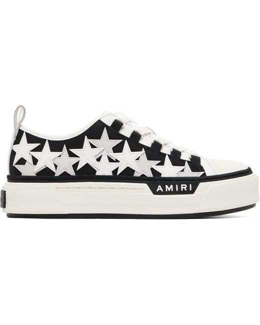 Amiri Black Stars Court Low Sneakers for men