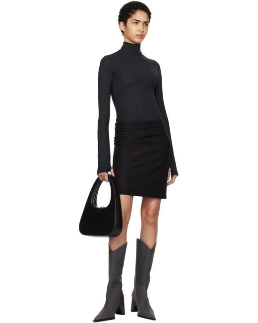 Coperni Black Hybrid Tailored Minidress