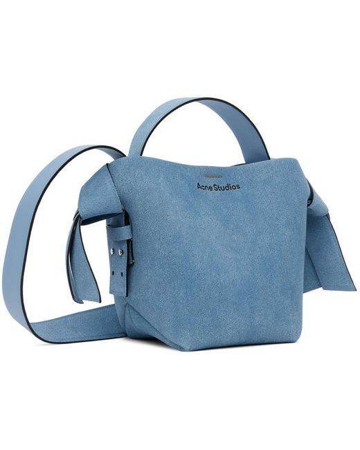 Acne Blue Mini Musubi Bag