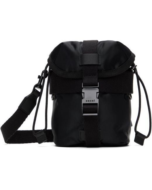 メンズ Sacai ブラック Alice クロスボディバッグ Black