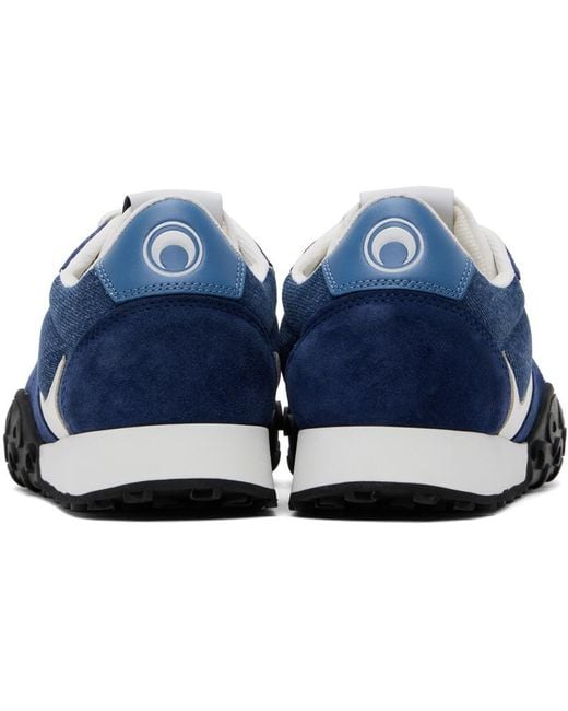 MARINE SERRE Blue Ms Rise Sneakers for men