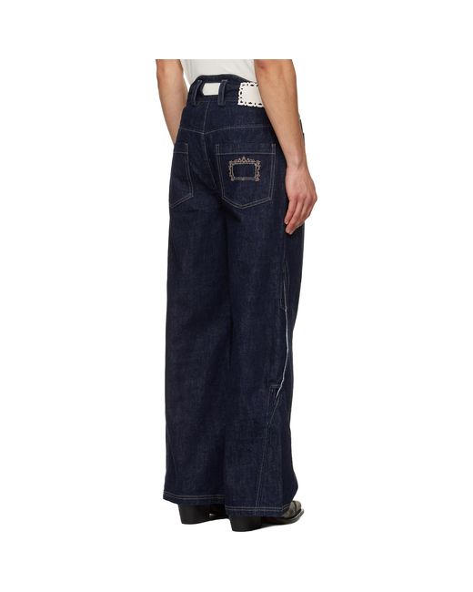 NULLUS Blue Arrows Pocket Selvedge Jeans for men
