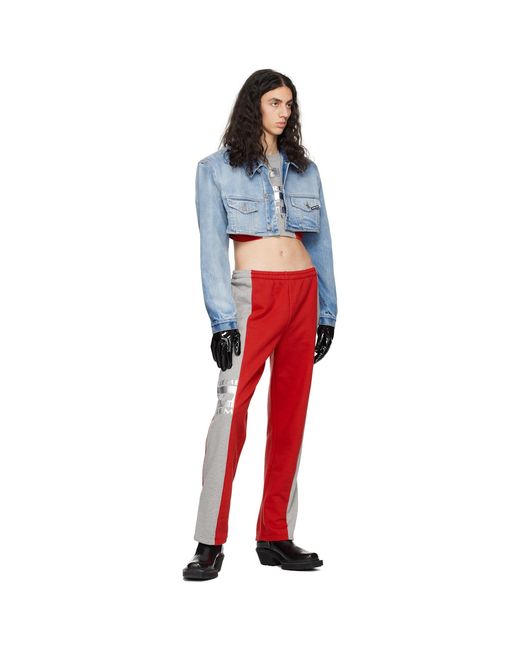 VTMNTS Red 'extreme System' Lounge Pants for men
