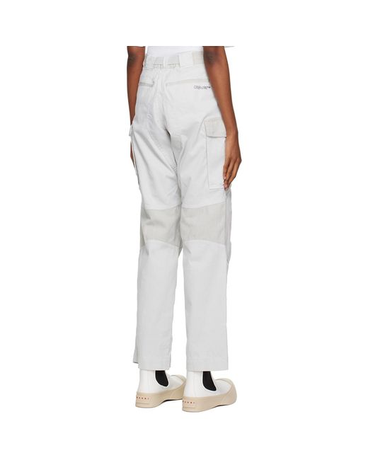 Objects IV Life White Stamped Cargo Pants