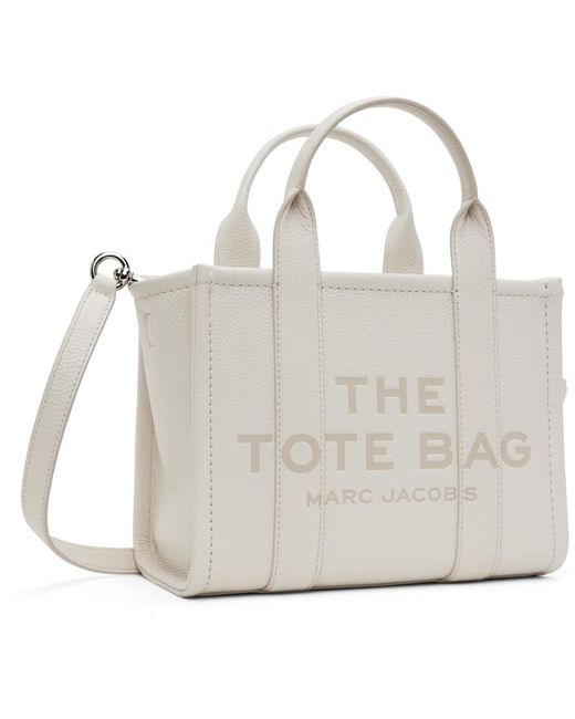 Marc Jacobs Off-white 'the Leather Small Tote Bag' Tote