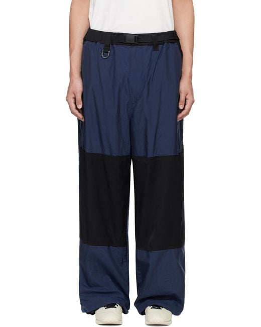 Y-3 Blue Nylon Trousers for men