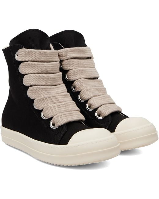 Rick Owens Black Tower Jumbolace Sneaks Sneakers for men